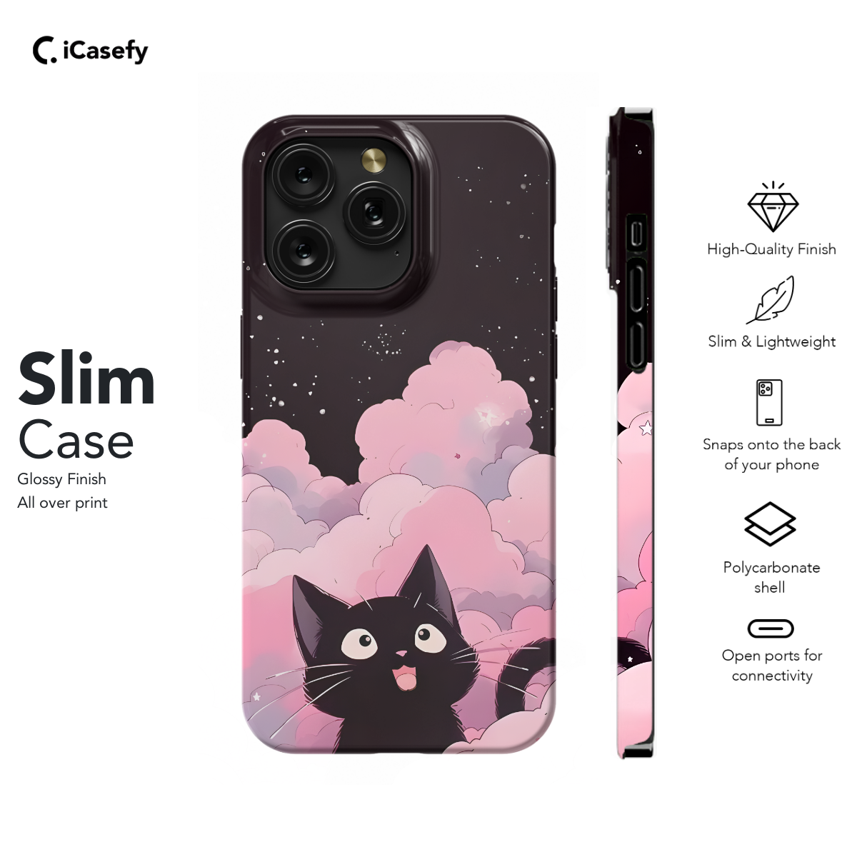 Black cats Phone Case iPhone Samsung Pixel & More 99 - Image 6