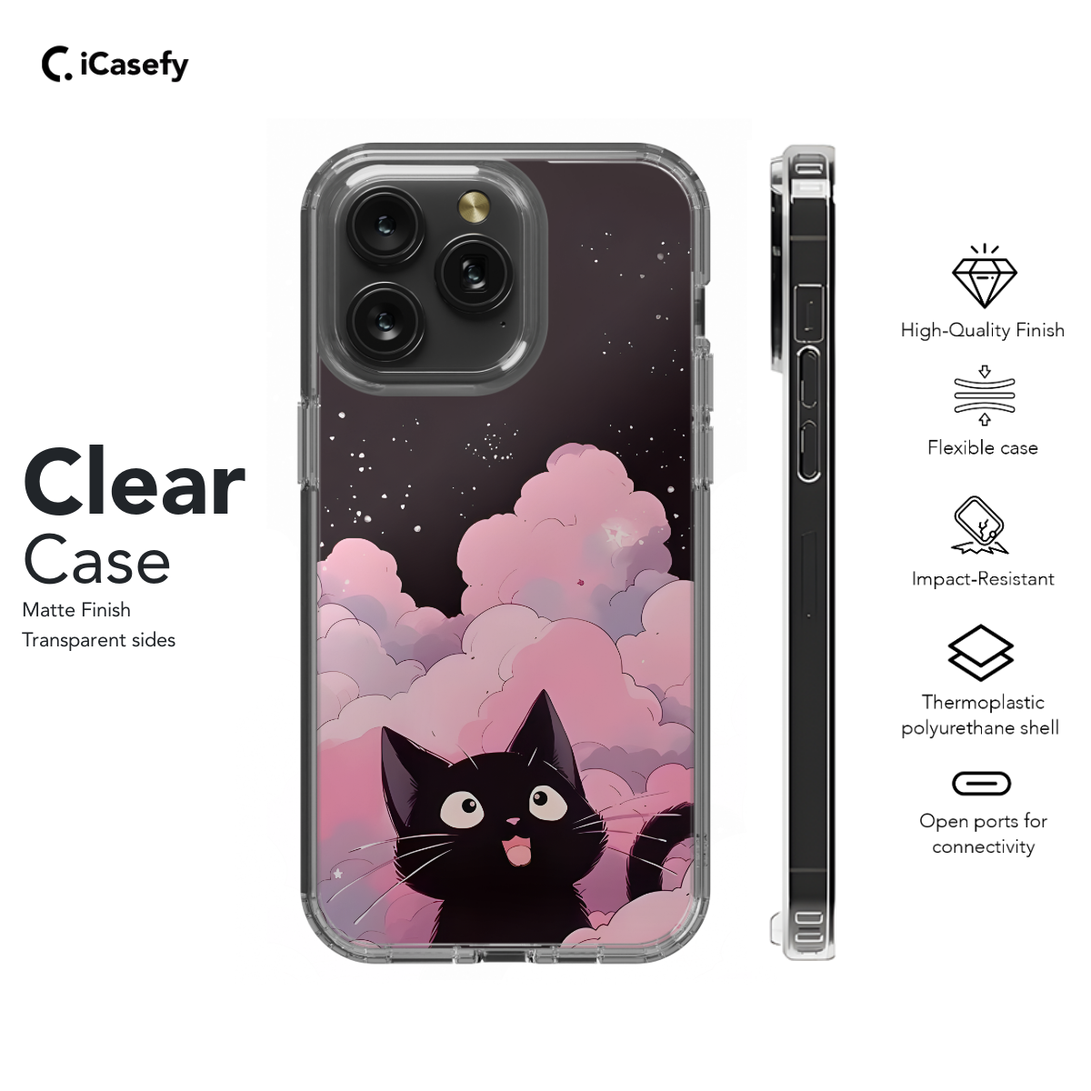 Black cats Phone Case iPhone Samsung Pixel & More 99 - Image 7