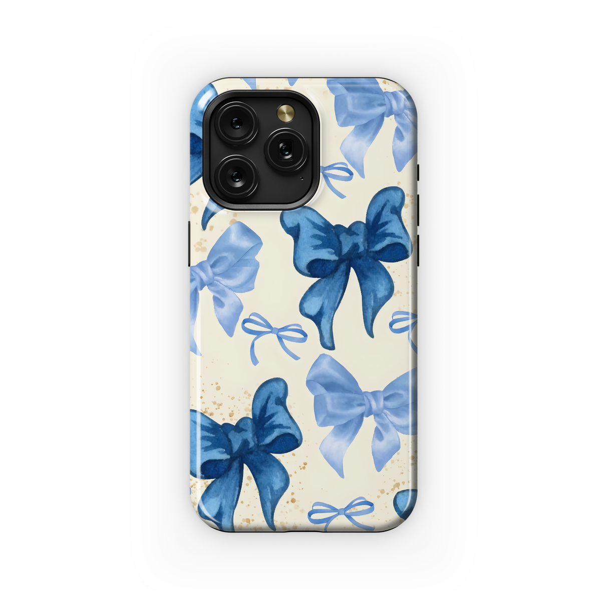 Blue Bow Watercolor Design
 Phone Case iPhone Samsung Cover Pixel 4216 - Image 1