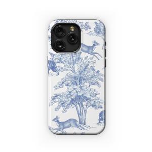 Blue Forest Toile Phone Case iPhone Samsung Cover Pixel 5074 - Image 1
