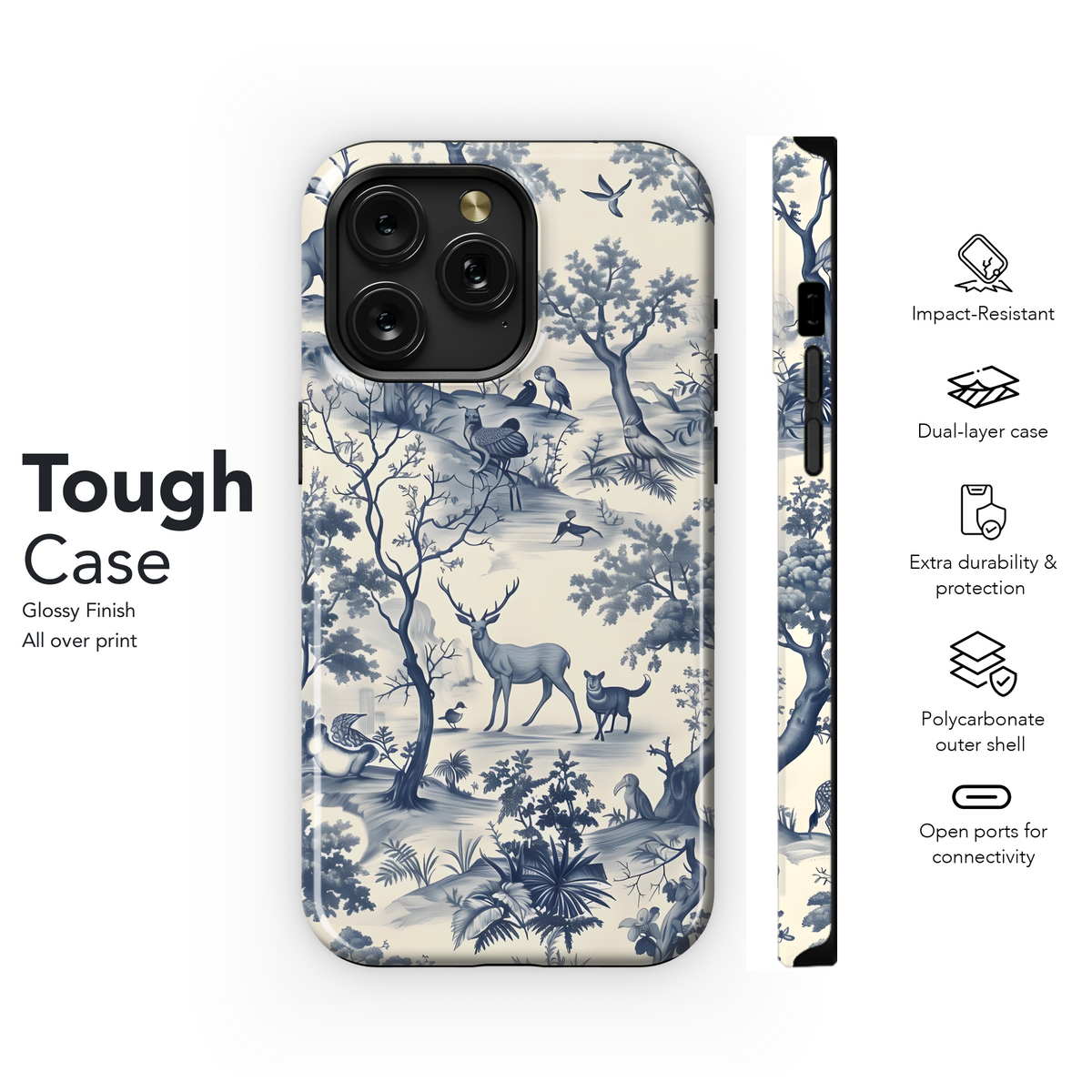 Blue Forest Wildlife
 Phone Case iPhone Samsung Cover Pixel 4048 - Image 6