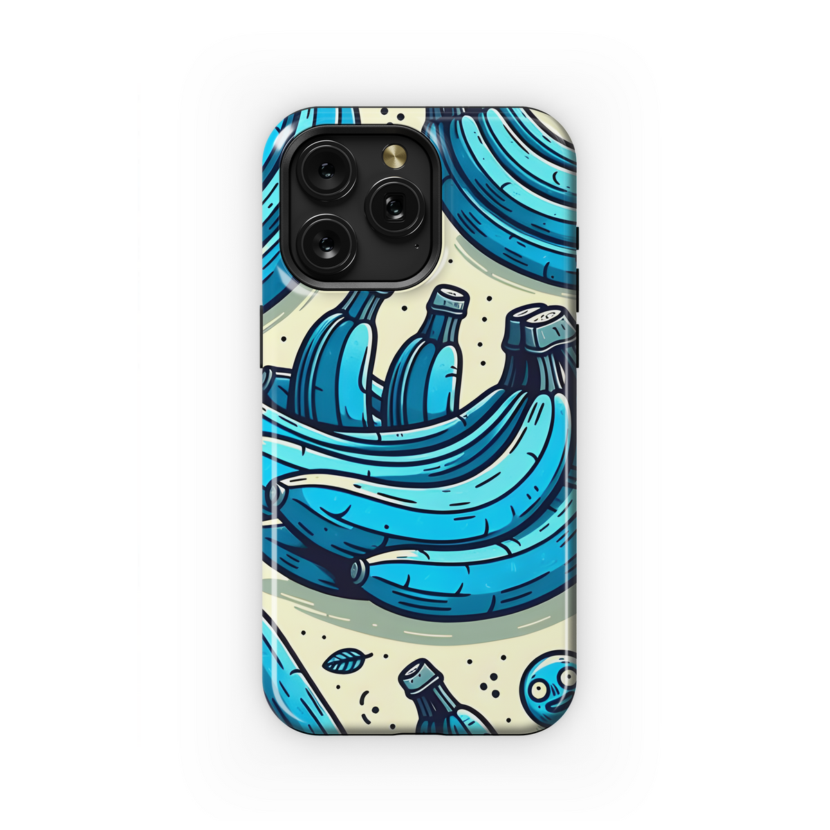 Blue Java Banana Cartoon Phone Case iPhone Samsung Cover Pixel 3390 - Image 1