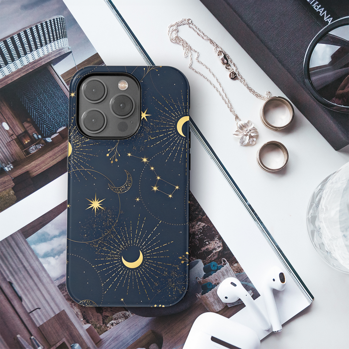 Blue Moon Mystical Phone Case iPhone Samsung Cover Pixel 2387 - Image 3