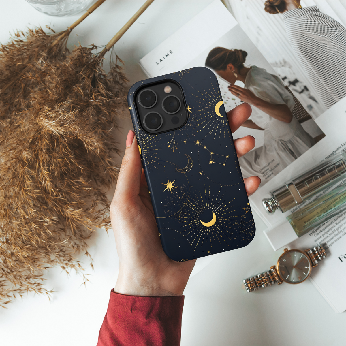 Blue Moon Mystical Phone Case iPhone Samsung Cover Pixel 2387 - Image 4