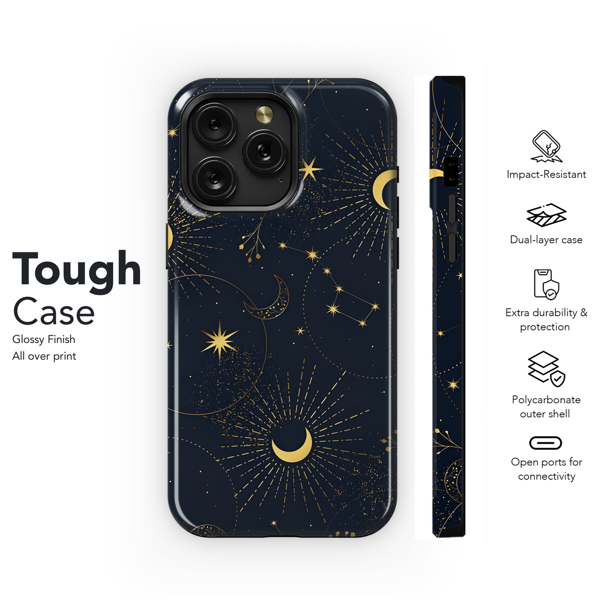 Blue Moon Mystical Phone Case iPhone Samsung Cover Pixel 2387 - Image 6