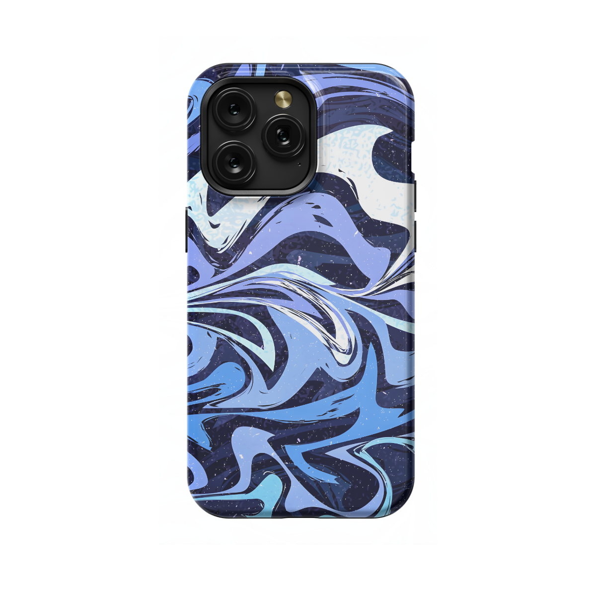 Blue Violet Wavy Marble Phone Case iPhone Samsung Pixel & More 46 - Image 1