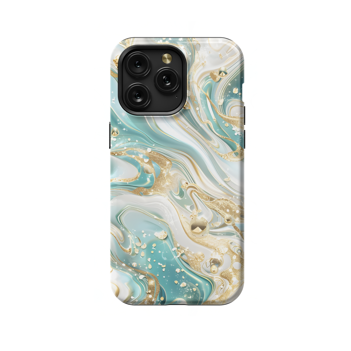 Blue White Marble Phone Case iPhone Samsung Pixel & More 175 - Image 1