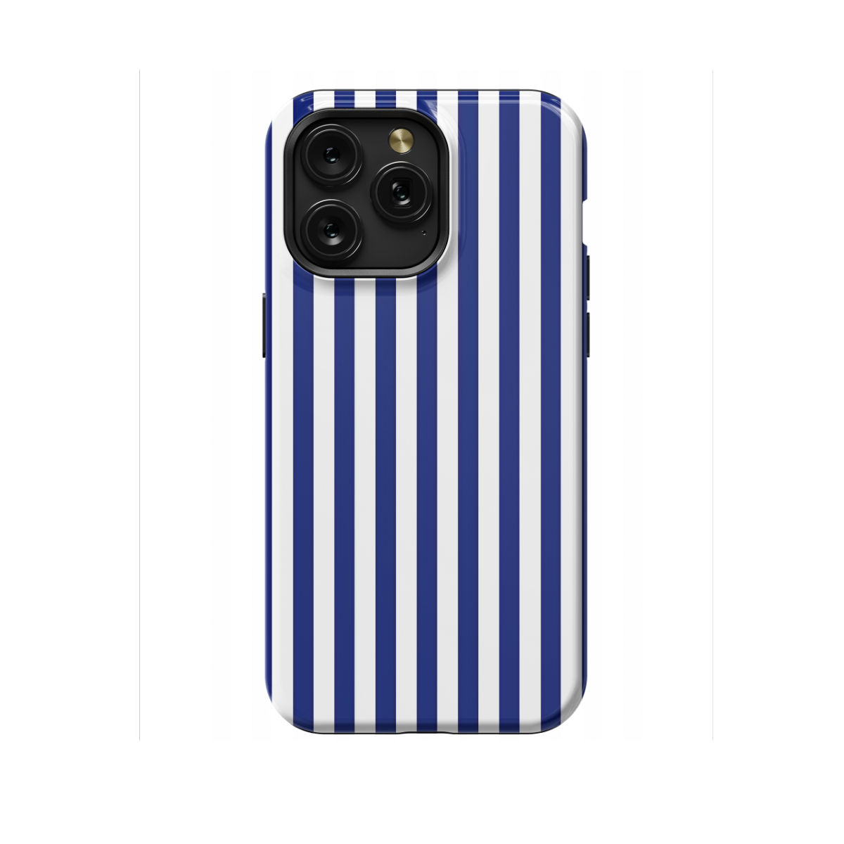 Blue White Navy Striped Phone Case iPhone Samsung Cover Pixel 1615 - Image 1