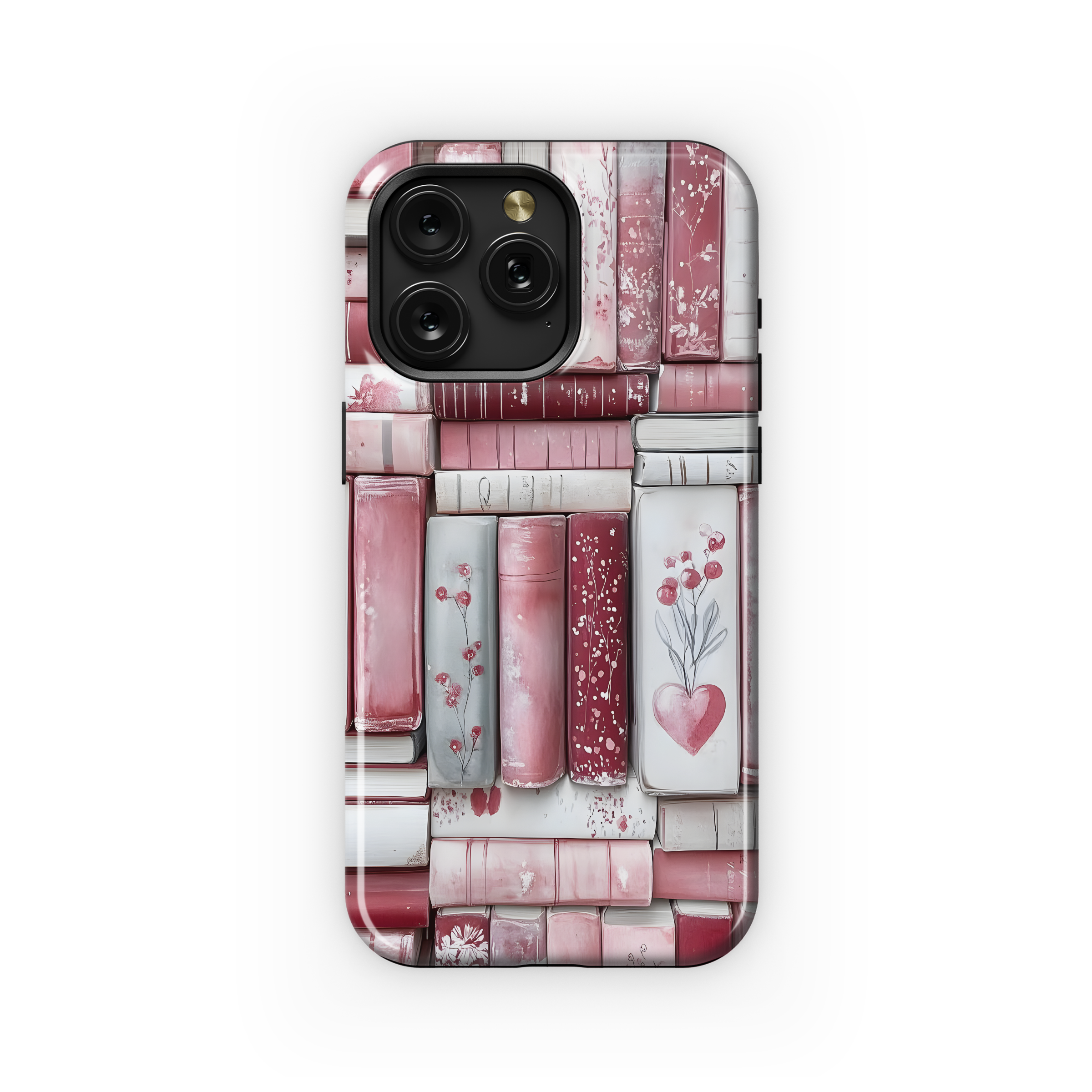 Blush Book Stack Design
 Phone Case iPhone Samsung Cover Pixel 4481 - Image 1