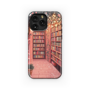 Blush Books & Blooms
 Phone Case iPhone Samsung Cover Pixel 3986 - Image 1