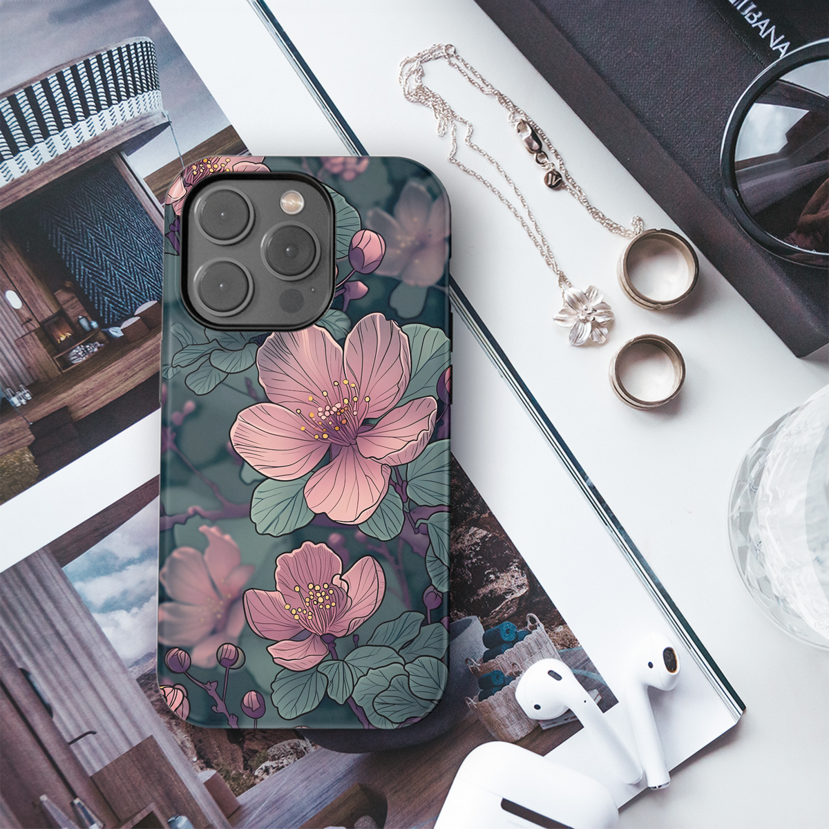 Blushing Blossom Bloom Phone Case iPhone Samsung Cover Pixel 4117 - Image 3