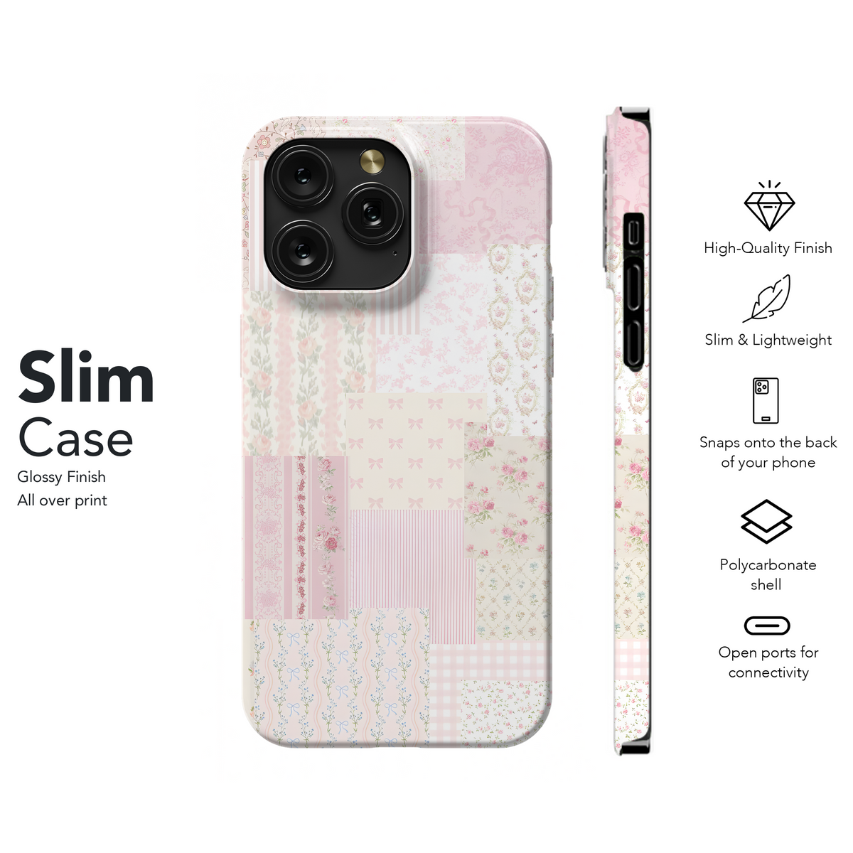 Blushing Quilt Phone Case iPhone Samsung Cover Pixel 3210 - Image 7