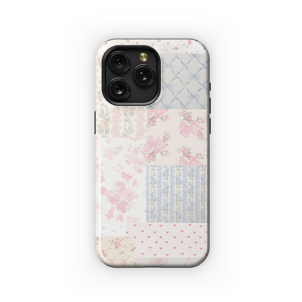 Blushing Quilt Phone Case iPhone Samsung Cover Pixel 3211 - Image 1