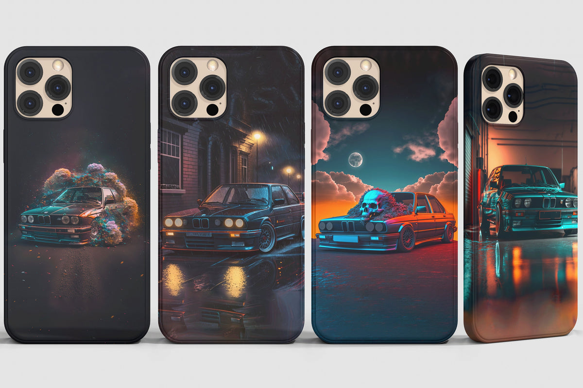 Bmw E30 3 Series Oldschool Tuned Phone Case Cover - Image 1