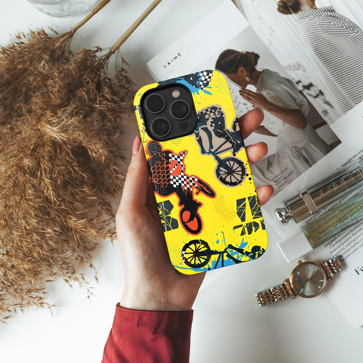 BMX Boy Grunge Phone Case iPhone Samsung Cover Pixel 2535 - Image 4