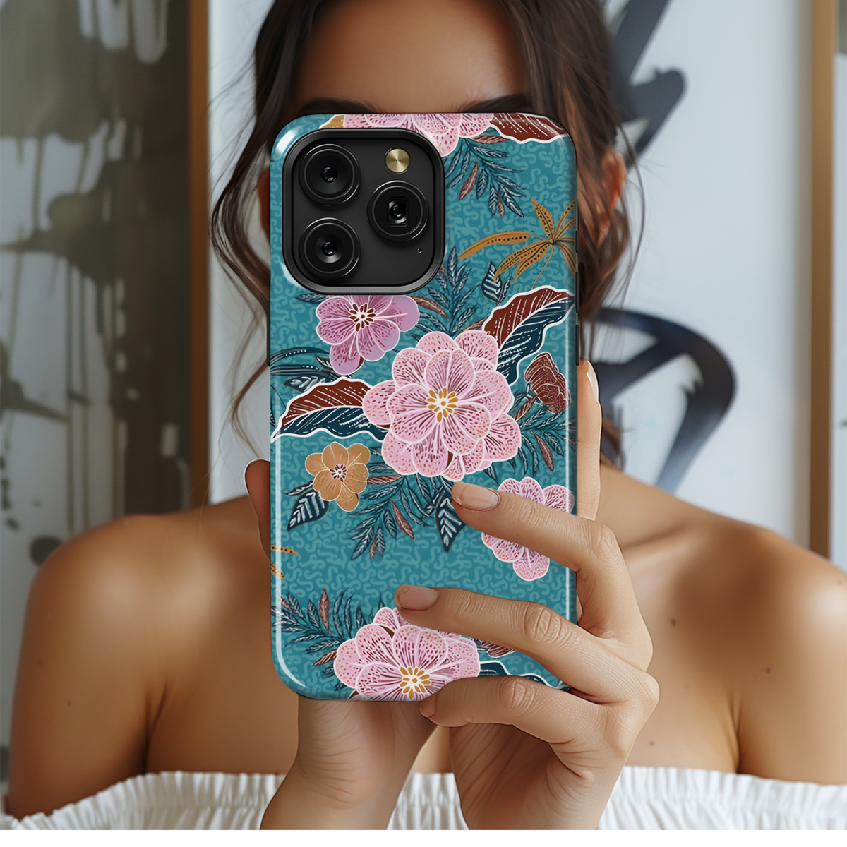 Bohemian Floral Phone Case iPhone Samsung Cover Pixel 3817 - Image 2