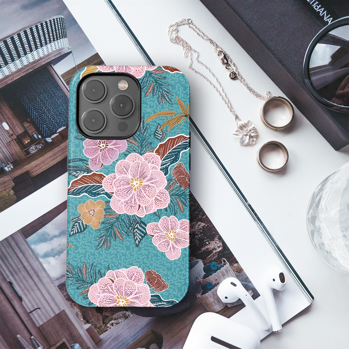 Bohemian Floral Phone Case iPhone Samsung Cover Pixel 3817 - Image 3