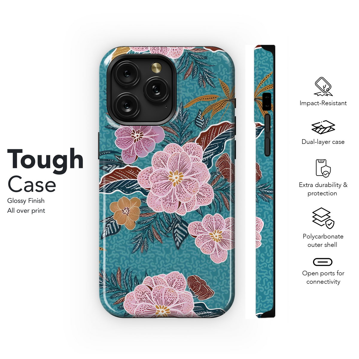 Bohemian Floral Phone Case iPhone Samsung Cover Pixel 3817 - Image 6