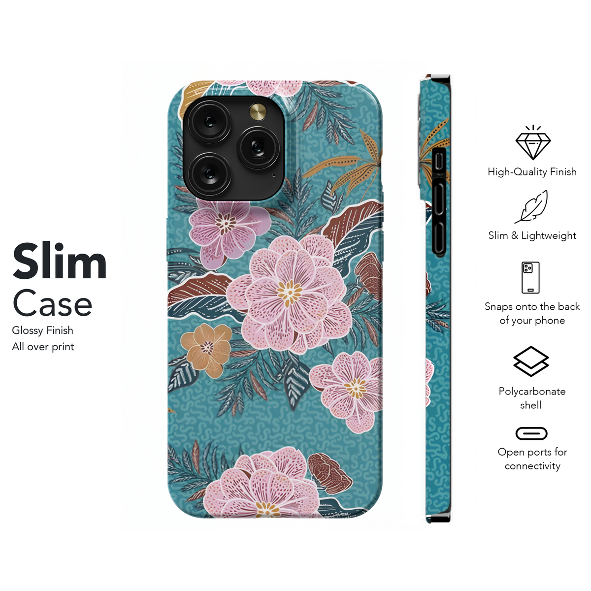 Bohemian Floral Phone Case iPhone Samsung Cover Pixel 3817 - Image 7