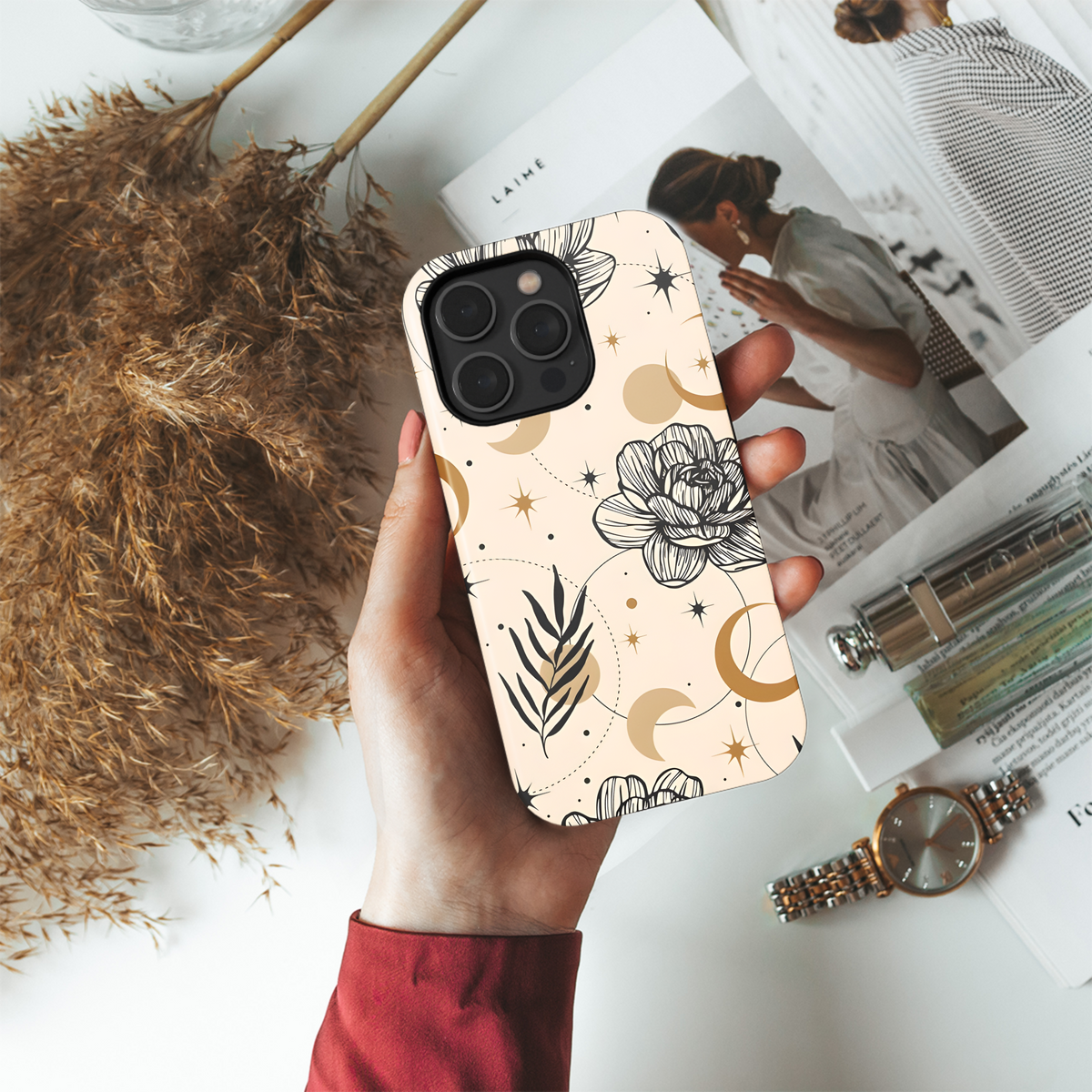 Bohemian Magic Pattern Phone Case iPhone Samsung Cover Pixel 2138 - Image 4