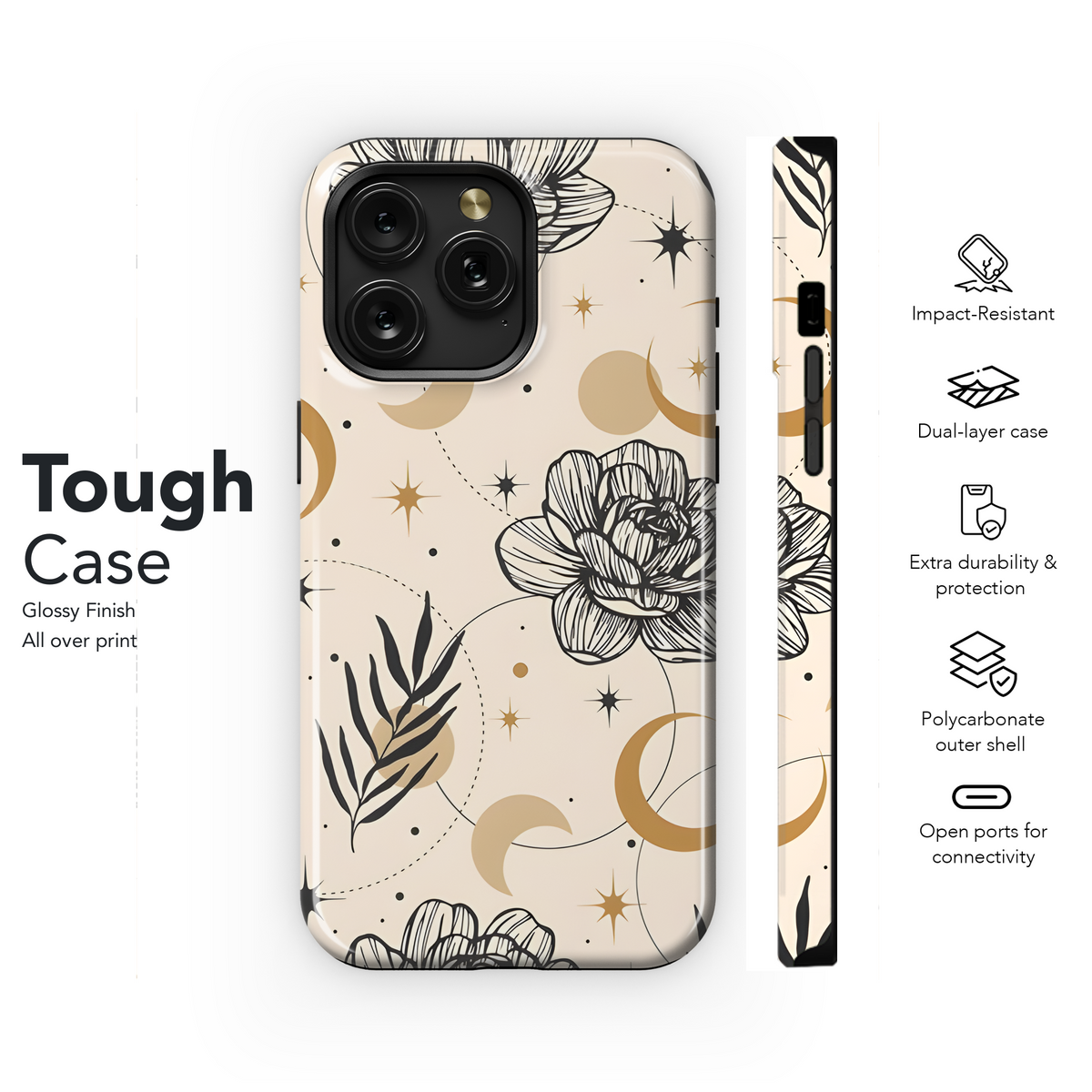 Bohemian Magic Pattern Phone Case iPhone Samsung Cover Pixel 2138 - Image 6