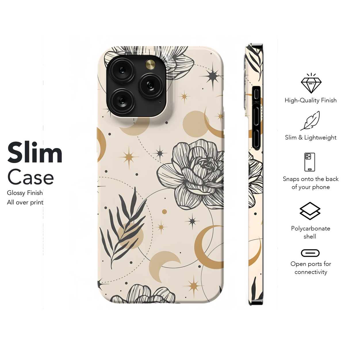 Bohemian Magic Pattern Phone Case iPhone Samsung Cover Pixel 2138 - Image 7