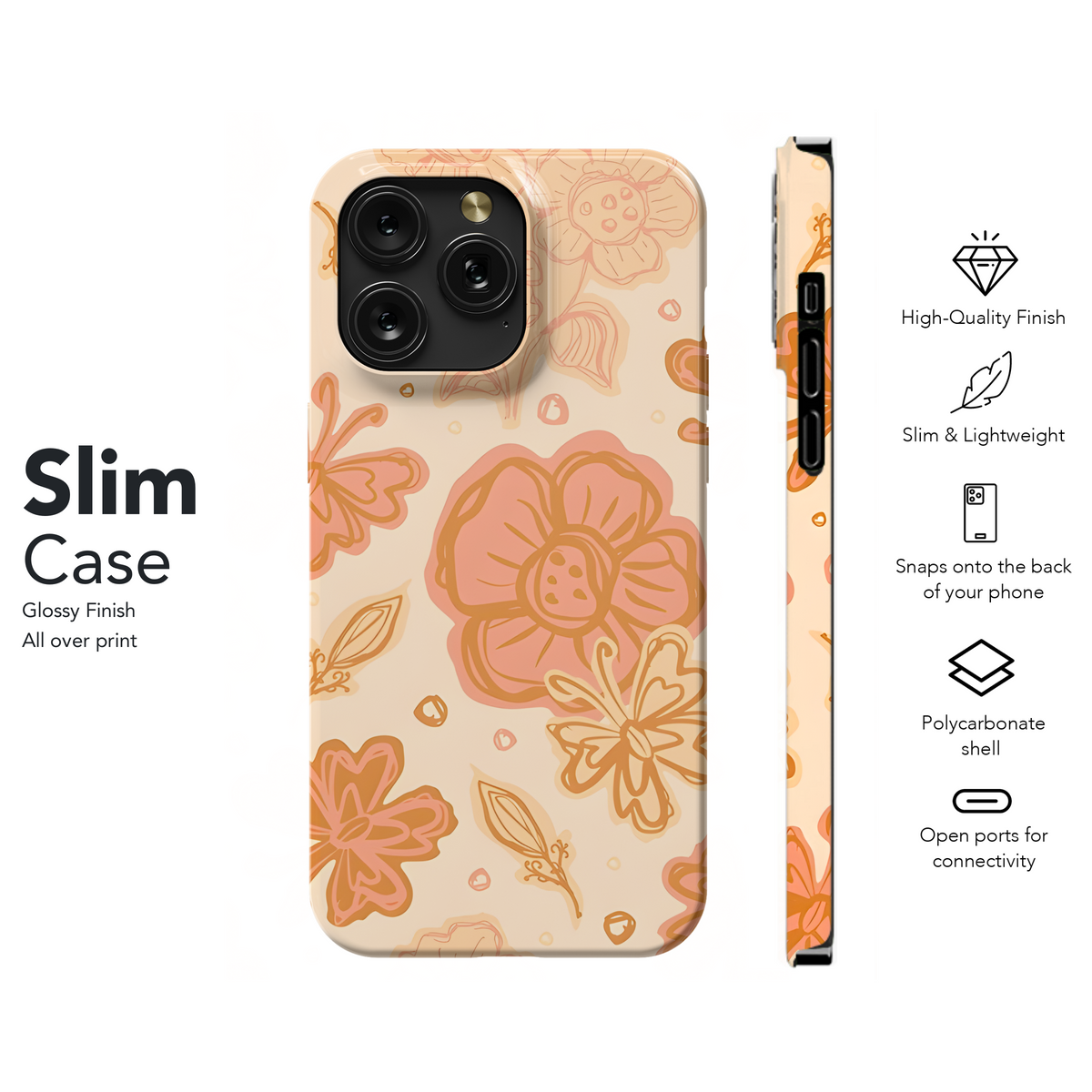 Boho Flower Phone Case iPhone Samsung Cover Pixel 3501 - Image 7