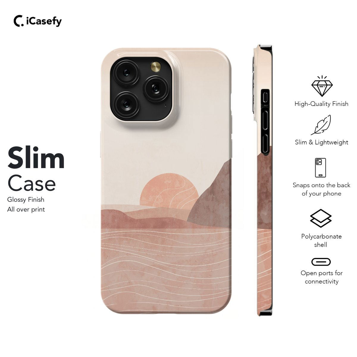 Boho Style Minimalism Phone Case iPhone Samsung Pixel & More - Image 6