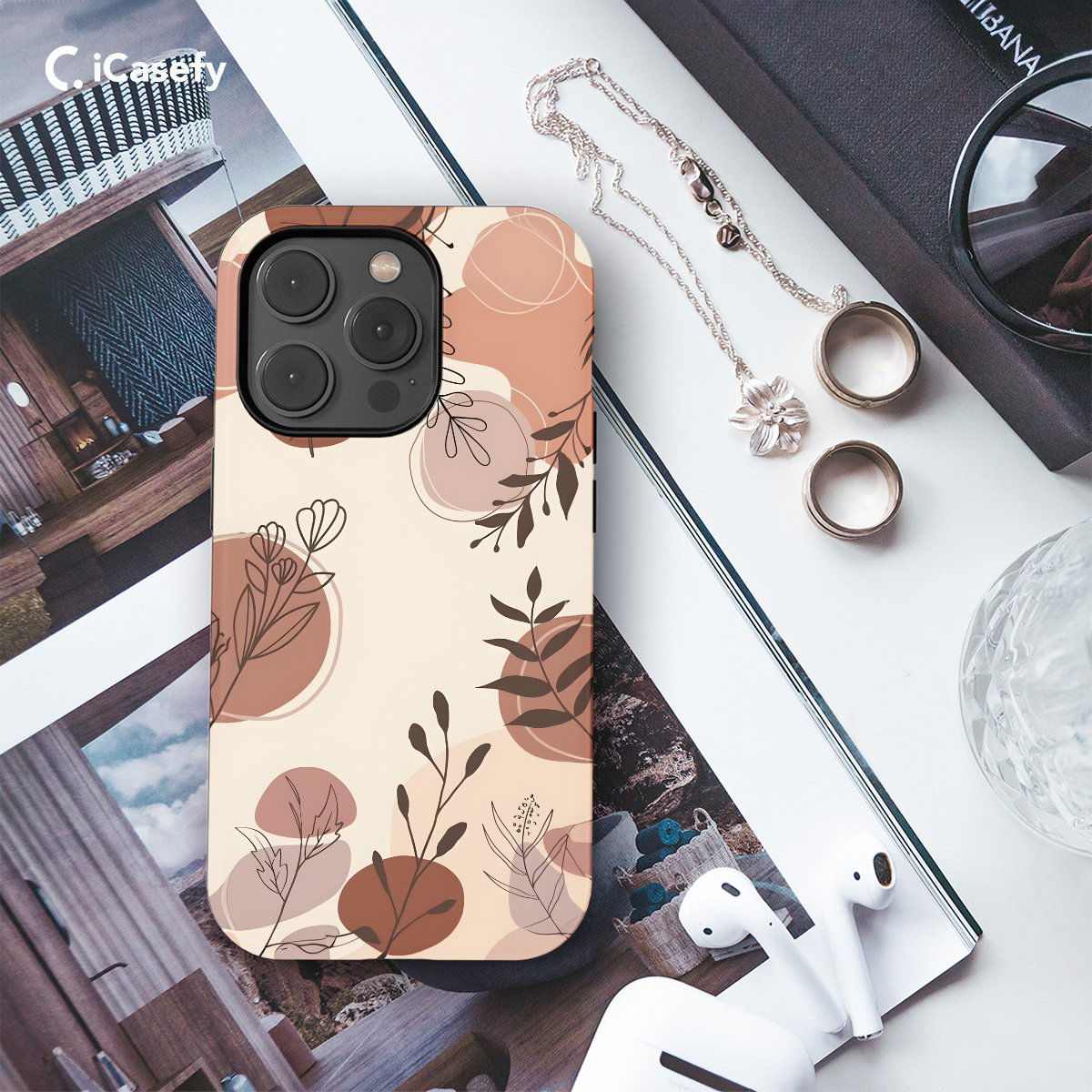 Boho Style Minimalist Phone Case iPhone Samsung Pixel & More - Image 3