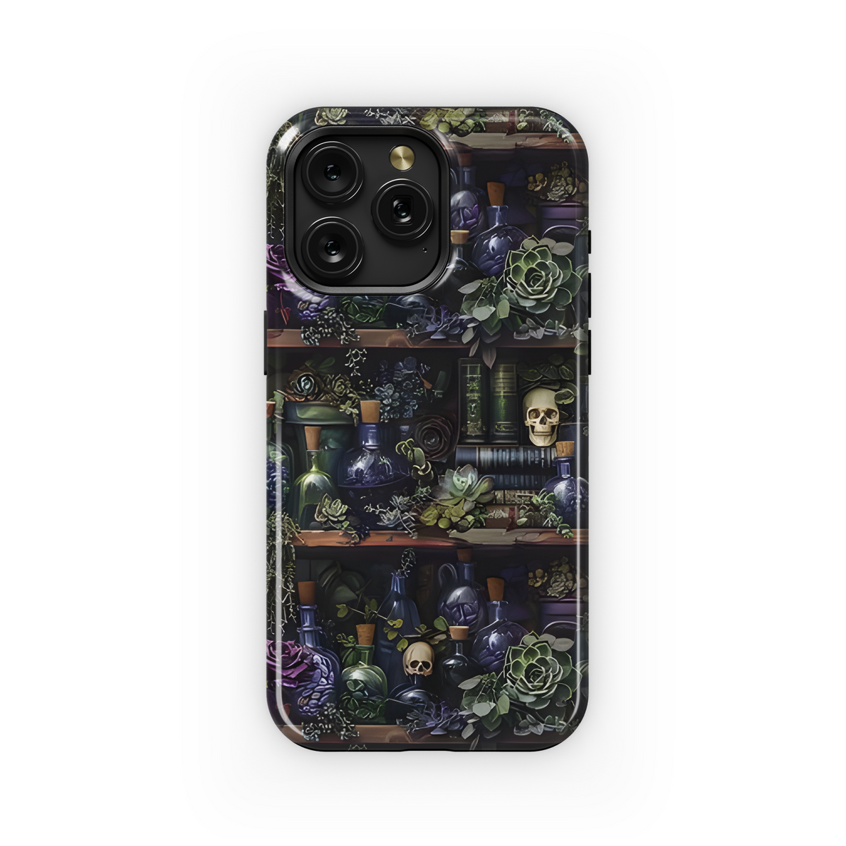 Book Lover Gothic Bookshelf Witchy Spell Phone Case iPhone Samsung Cover Pixel 1912 - Image 1