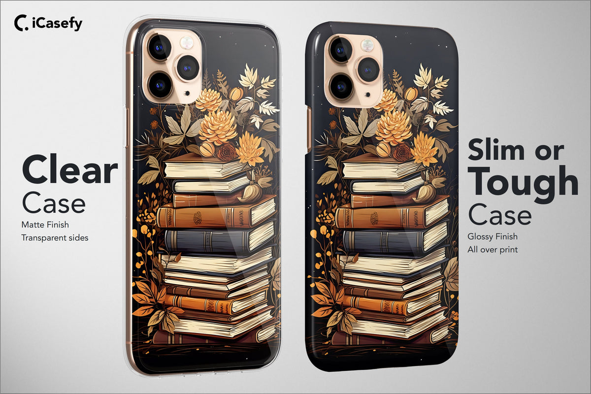 Book Lover Phone Case Bookish Aesthetic Cat Cover - Image 4