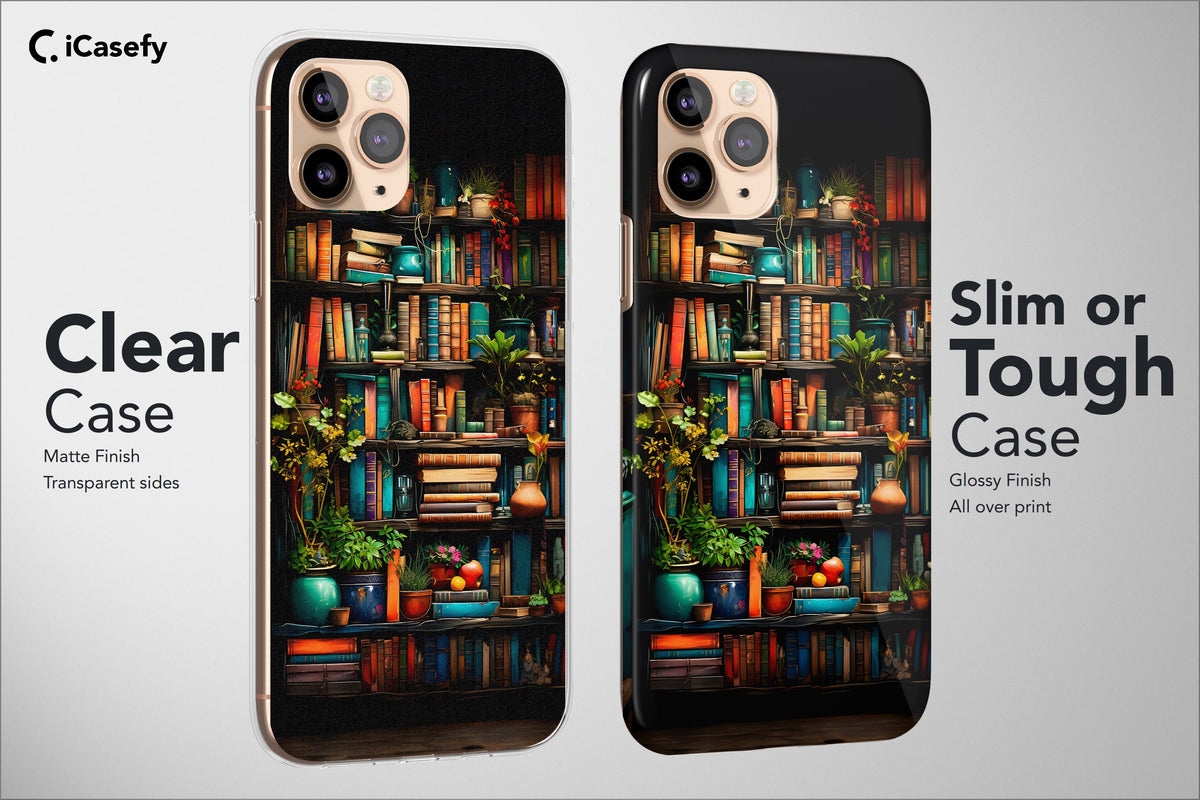 Book Lover Phone Case Bookish Aesthetic Cat Cover - Image 5