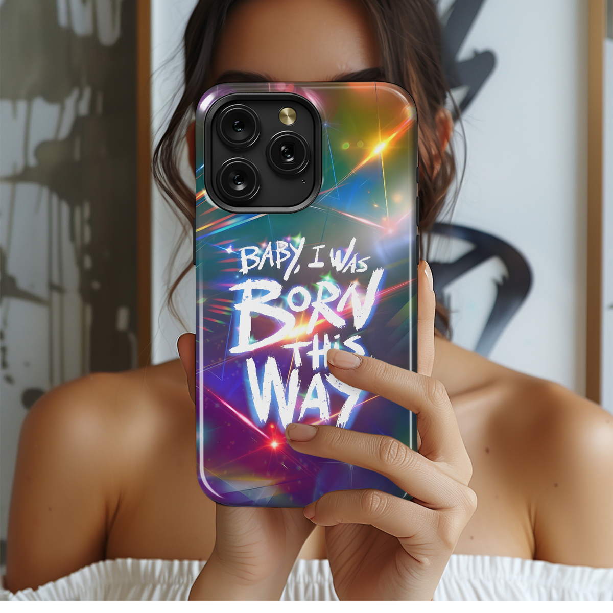 Born This Way Neon
 Phone Case iPhone Samsung Cover Pixel 4233 - Image 2