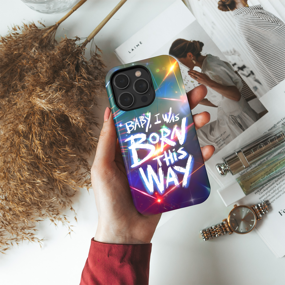 Born This Way Neon
 Phone Case iPhone Samsung Cover Pixel 4233 - Image 4