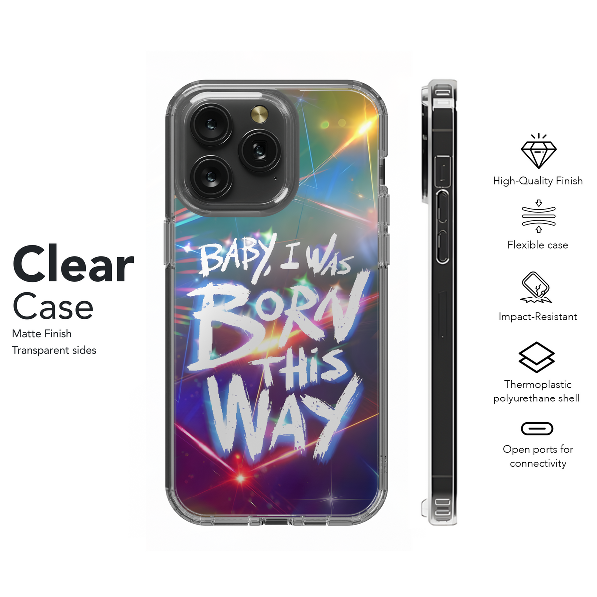 Born This Way Neon
 Phone Case iPhone Samsung Cover Pixel 4233 - Image 8