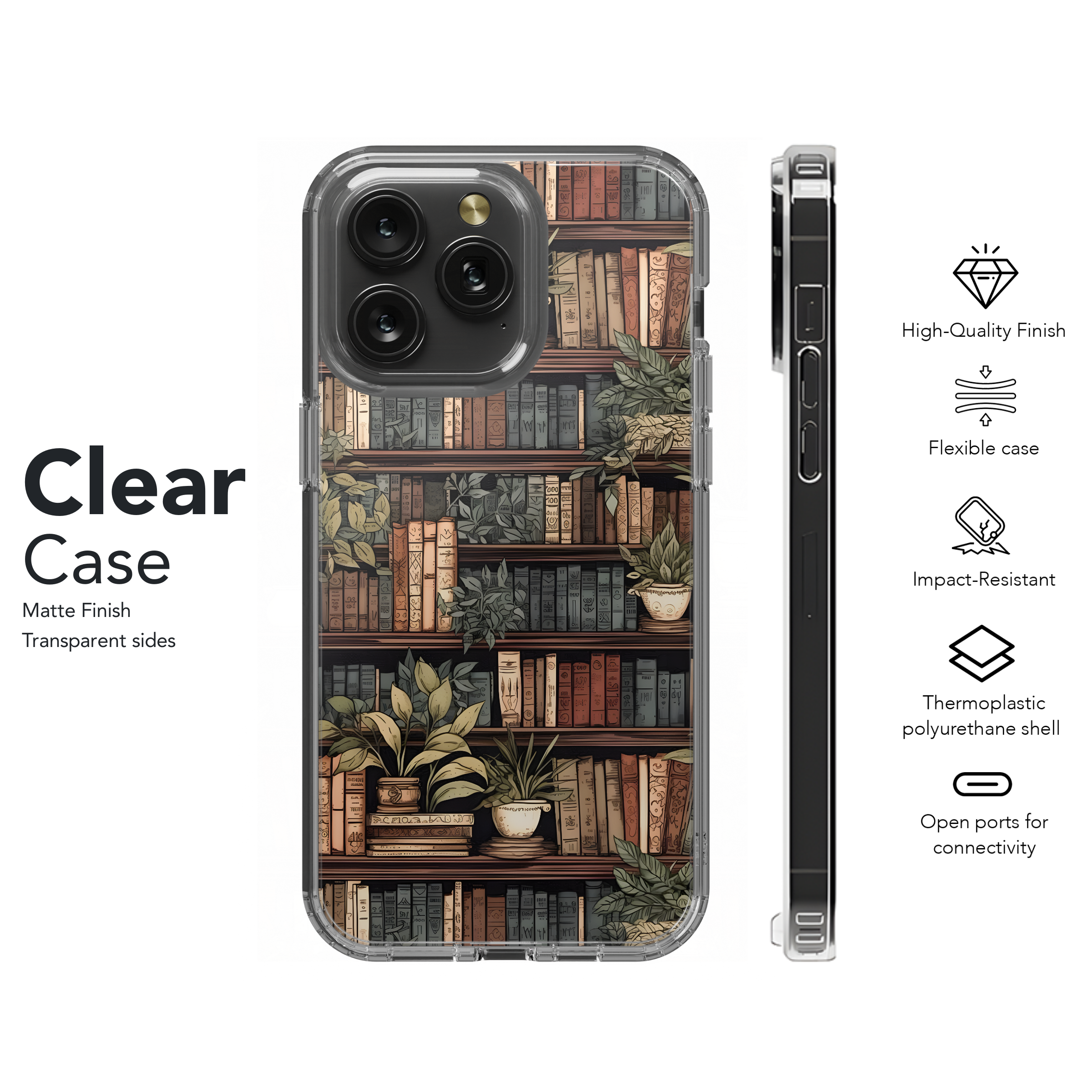 Botanical Library
 Phone Case iPhone Samsung Cover Pixel 4482 - Image 8