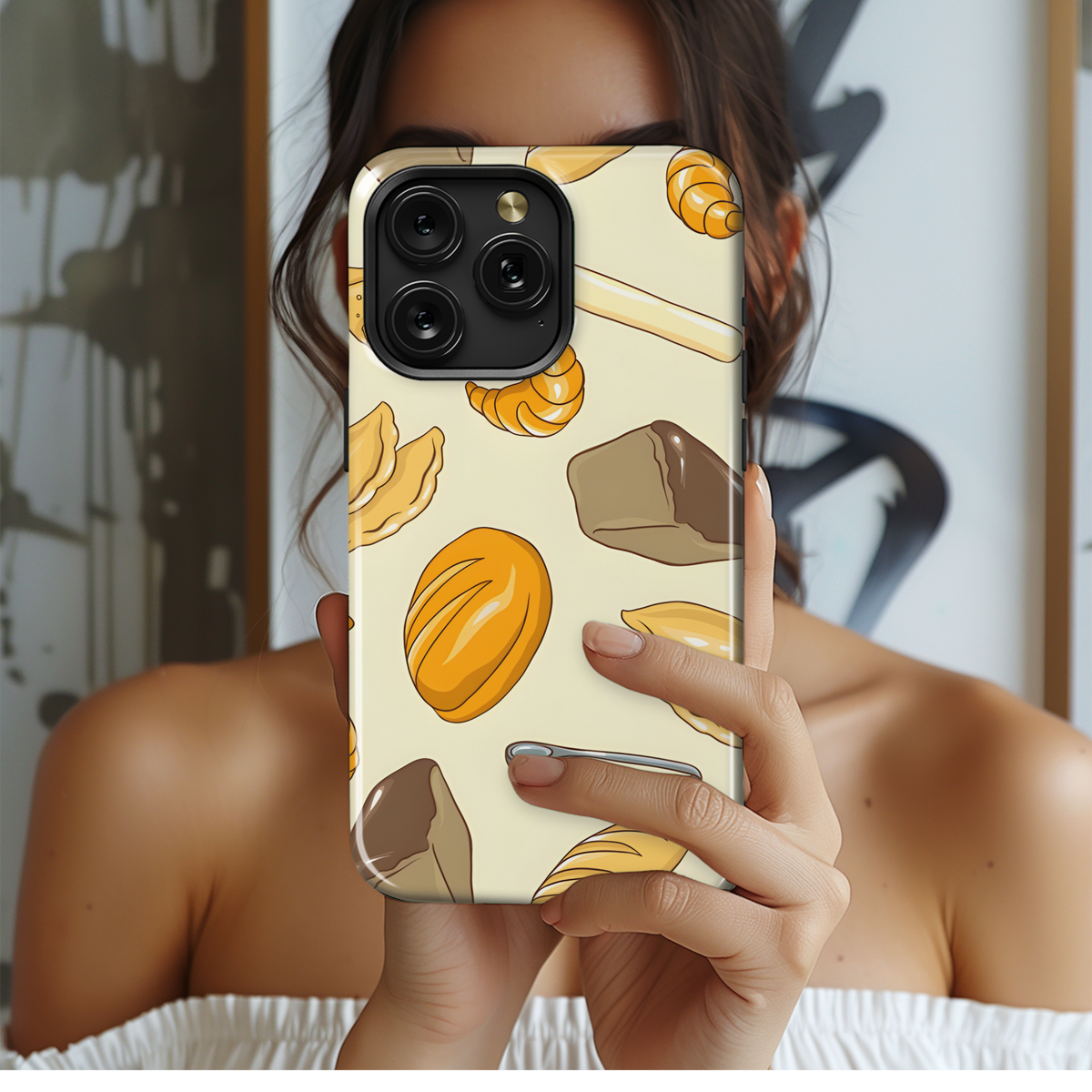 Bread No Gradient Phone Case iPhone Samsung Cover Pixel 3978 - Image 2