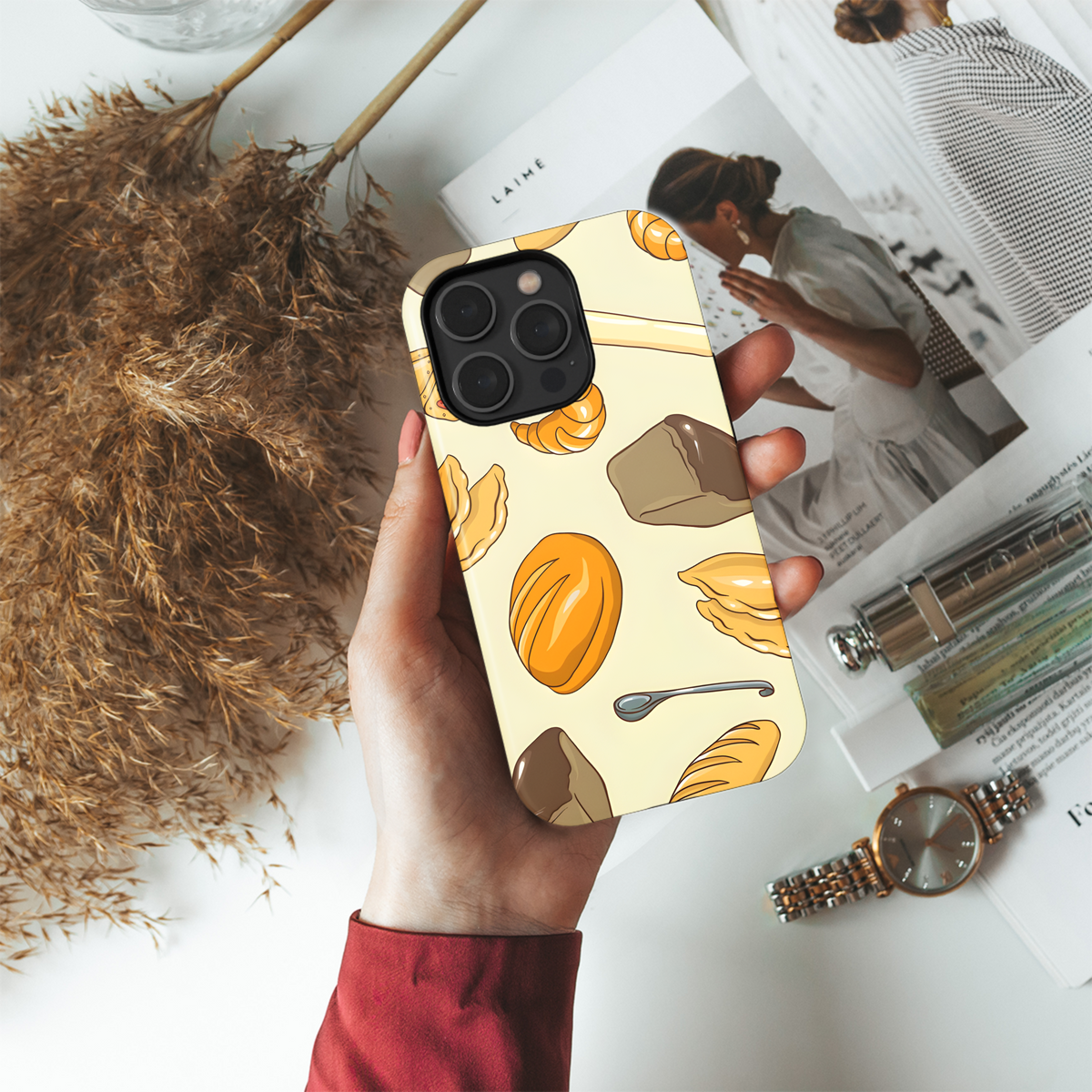 Bread No Gradient Phone Case iPhone Samsung Cover Pixel 3978 - Image 4