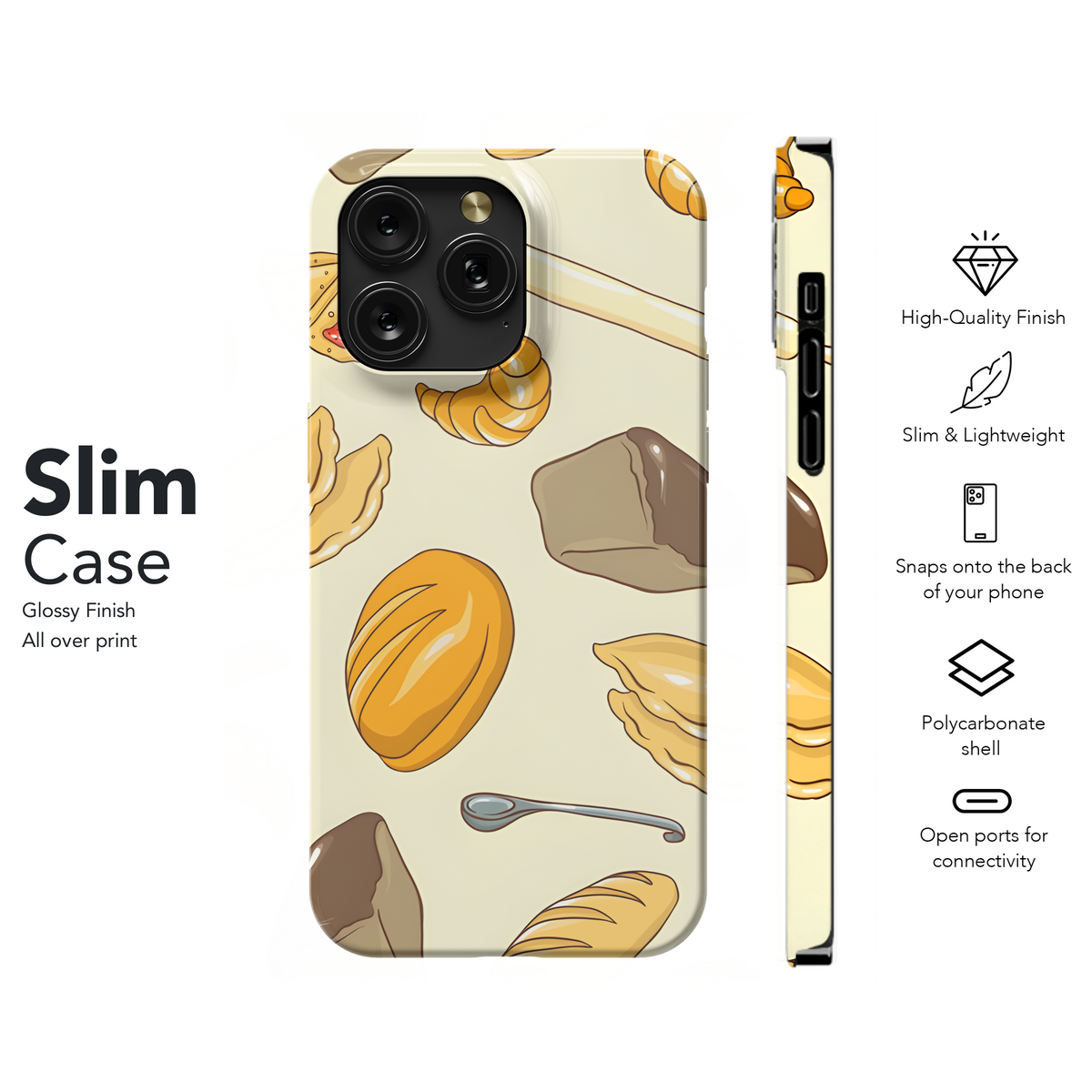 Bread No Gradient Phone Case iPhone Samsung Cover Pixel 3978 - Image 7