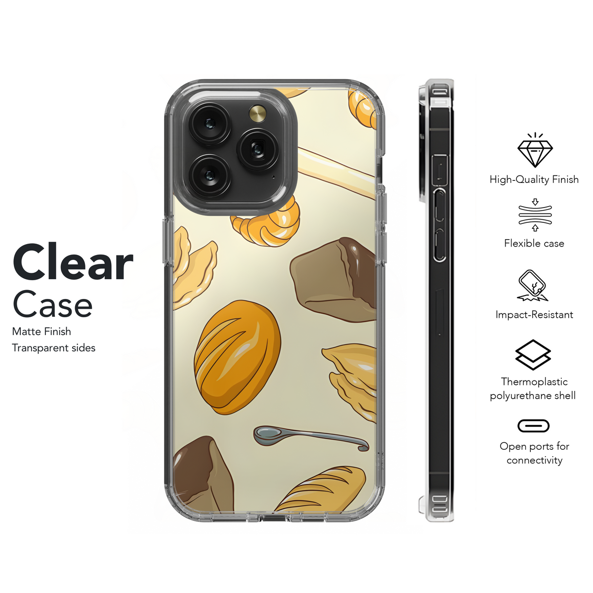 Bread No Gradient Phone Case iPhone Samsung Cover Pixel 3978 - Image 8