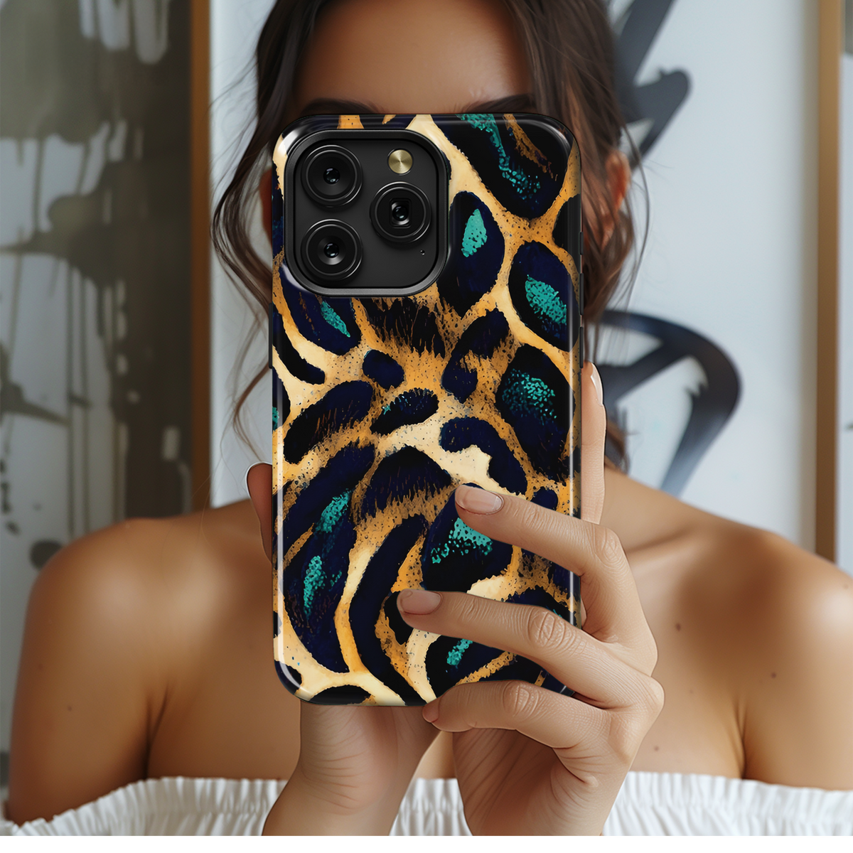 Bright Mythical Animal Print Phone Case iPhone Samsung Cover Pixel 3701 - Image 2