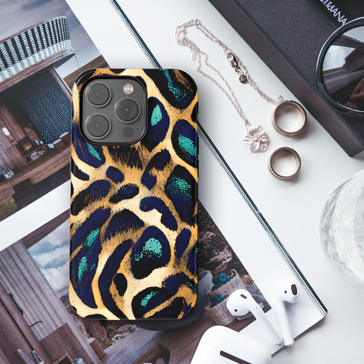 Bright Mythical Animal Print Phone Case iPhone Samsung Cover Pixel 3701 - Image 3