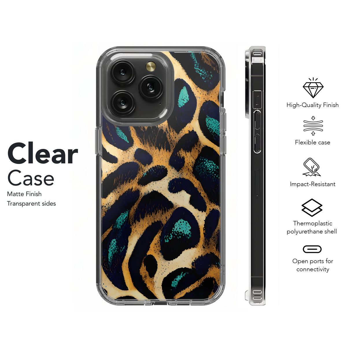 Bright Mythical Animal Print Phone Case iPhone Samsung Cover Pixel 3701 - Image 8