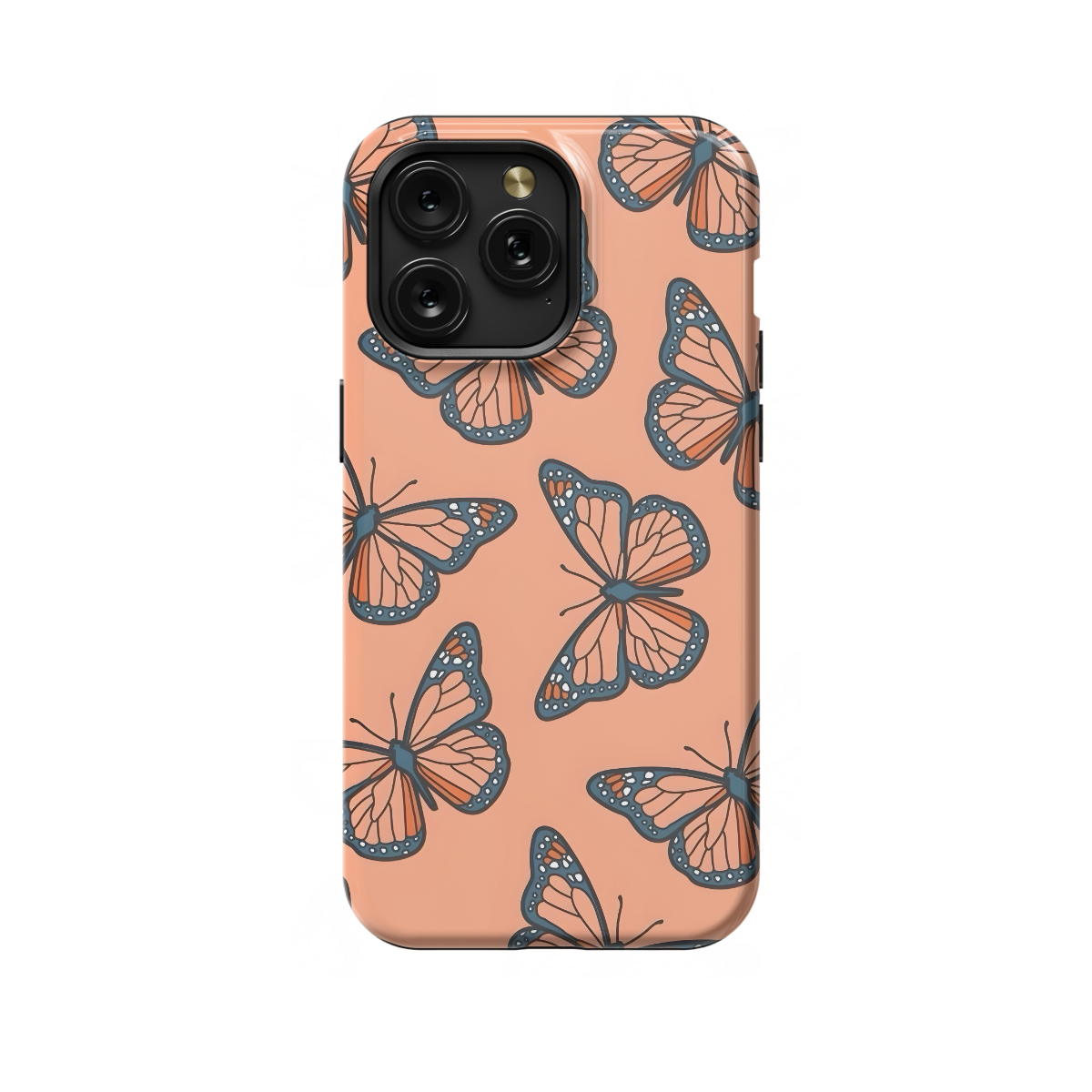 Brown Butterfly Phone Case iPhone Samsung Pixel & More 67 - Image 1