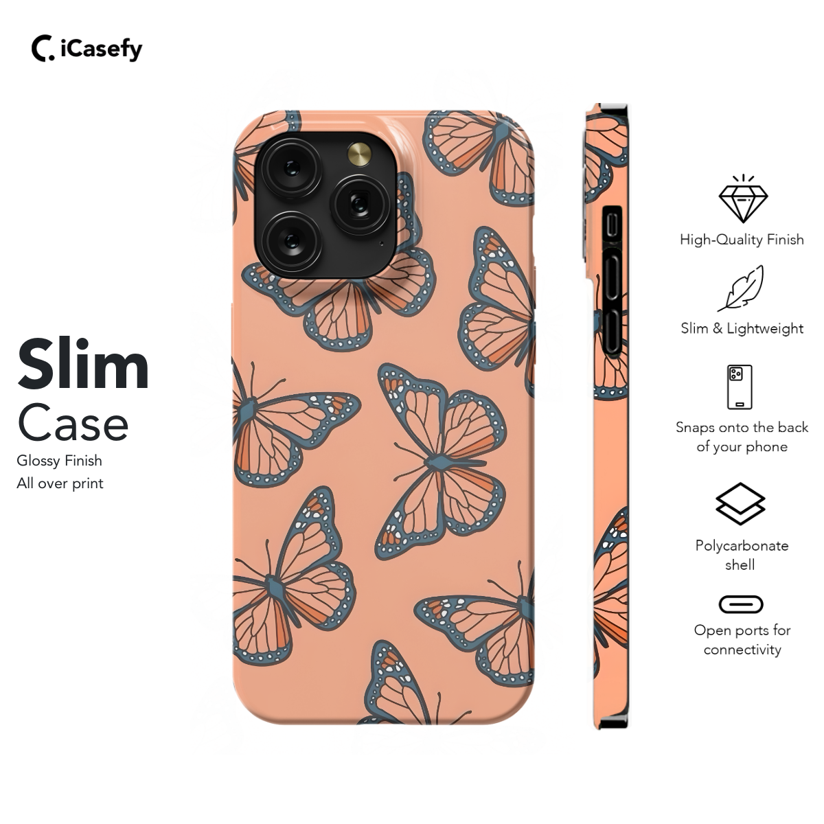 Brown Butterfly Phone Case iPhone Samsung Pixel & More 67 - Image 6