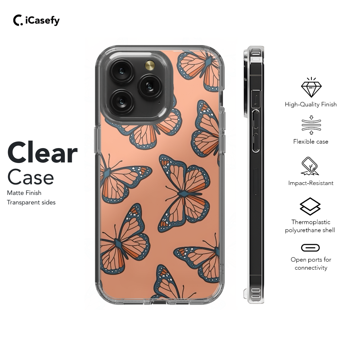 Brown Butterfly Phone Case iPhone Samsung Pixel & More 67 - Image 7