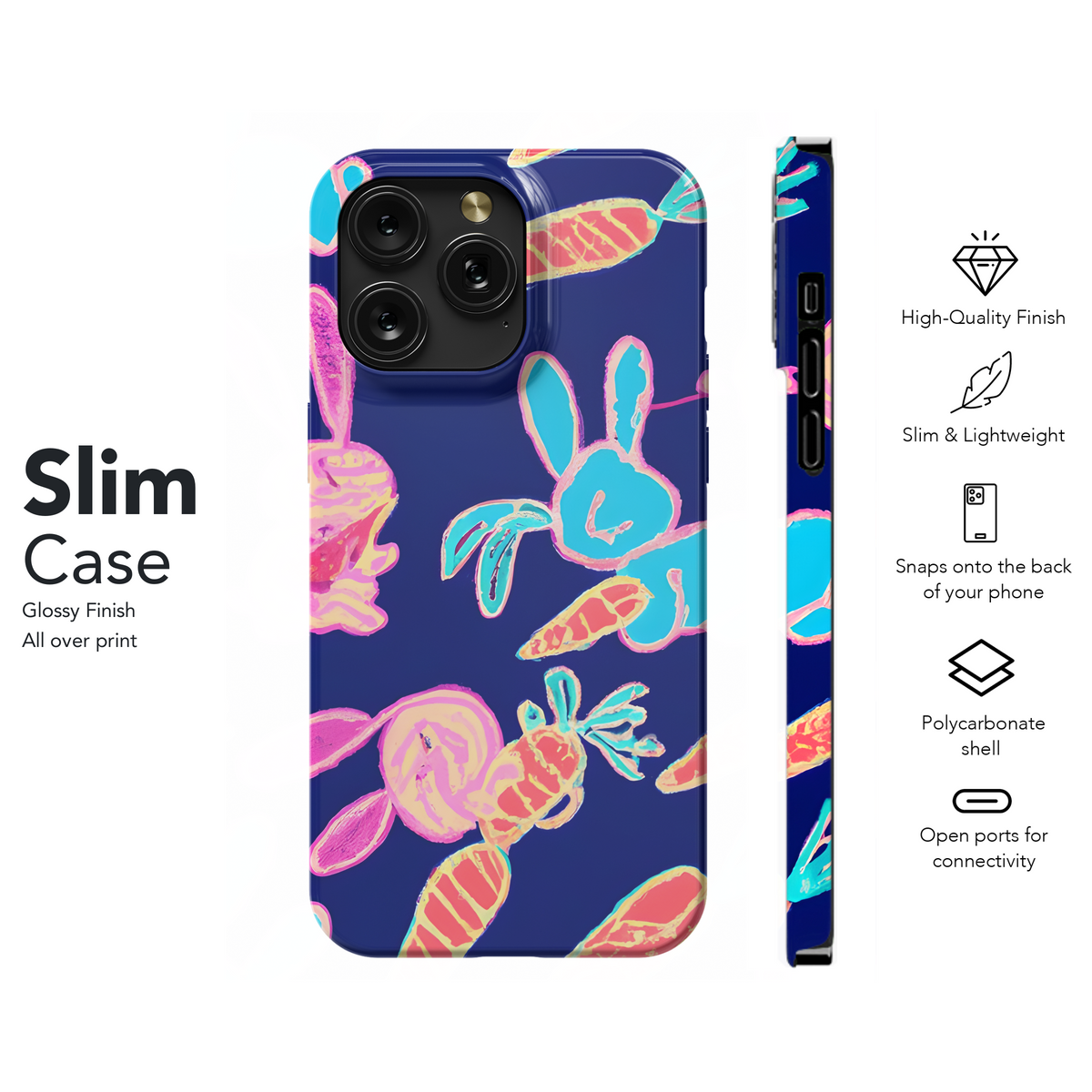 Bunny Carrot Pastel Phone Case iPhone Samsung Cover Pixel 3381 - Image 7