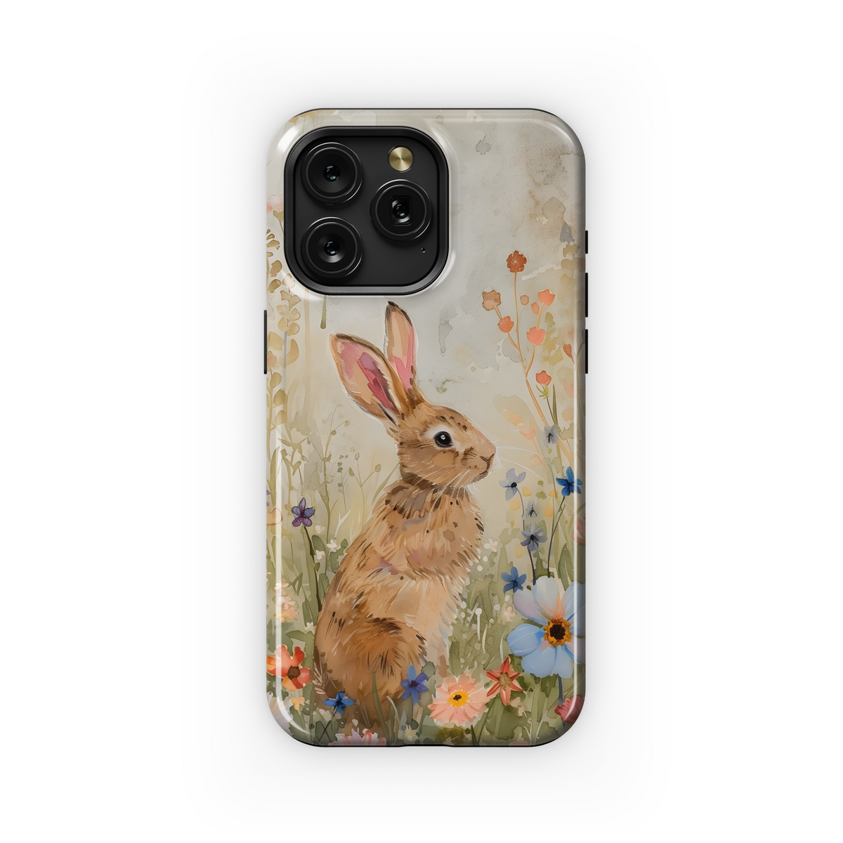 Bunny in Wildflowers
 Phone Case iPhone Samsung Cover Pixel 4208 - Image 1