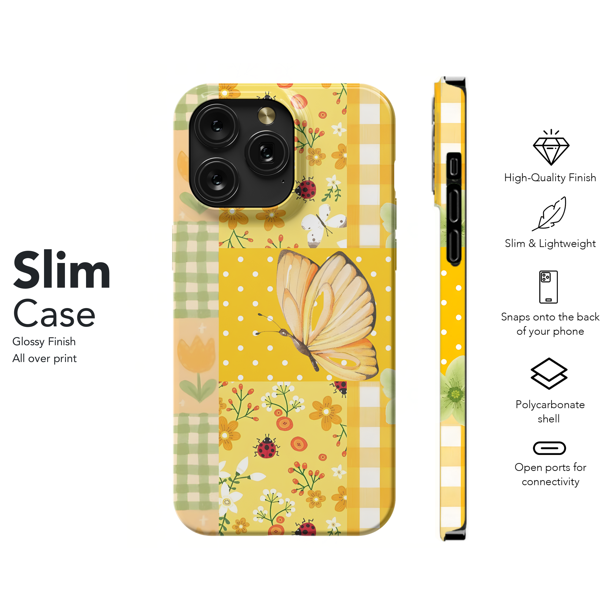 Butterflies & Blooms
 Phone Case iPhone Samsung Cover Pixel 4477 - Image 7