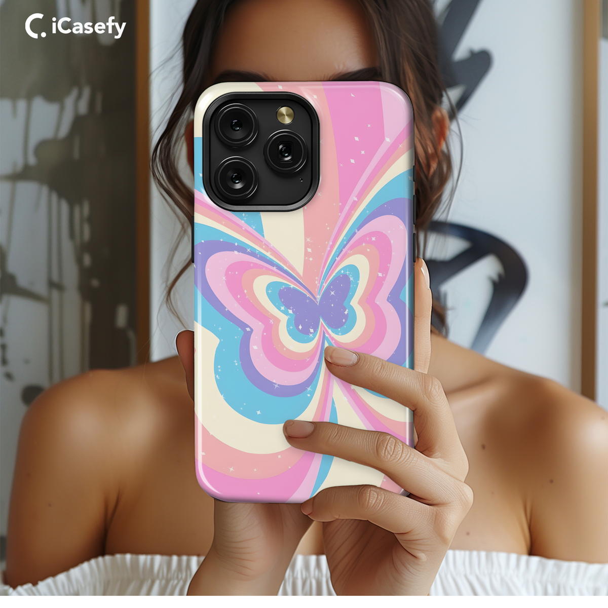 Butterfly Retro Y2K Colorful Phone Case iPhone Samsung Cover Pixel 1820 - Image 2